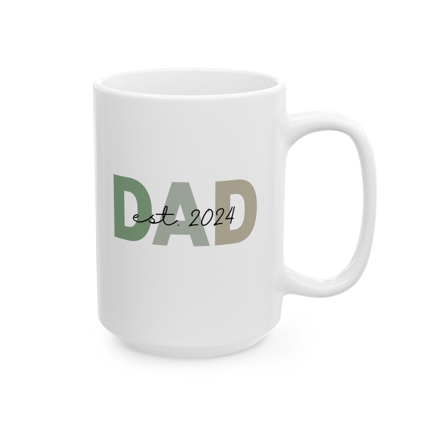 Dad Established 2024  15oz Mug