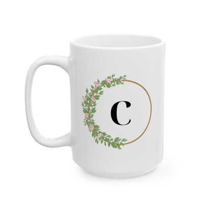 C Monogram Mug 15oz