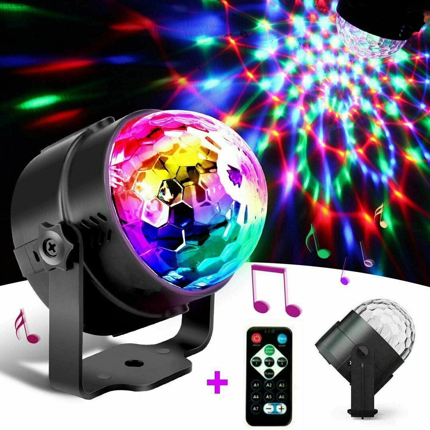 Illuminate Your Celebrations with Vibrant LED Disco Lights - Ideal for DJs, Parties, and Special Occasions!